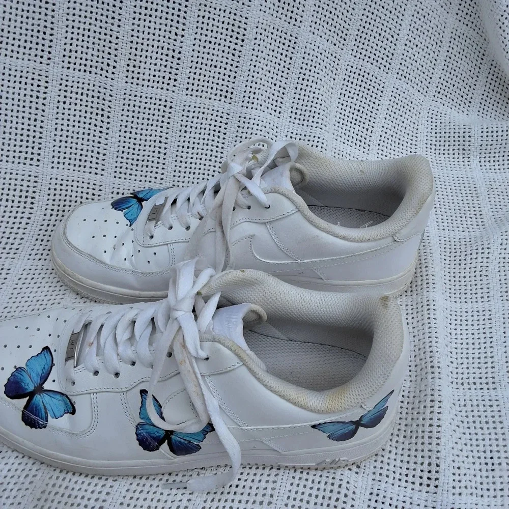 Nike Air Firce Custom Butterfly Sneakers 9